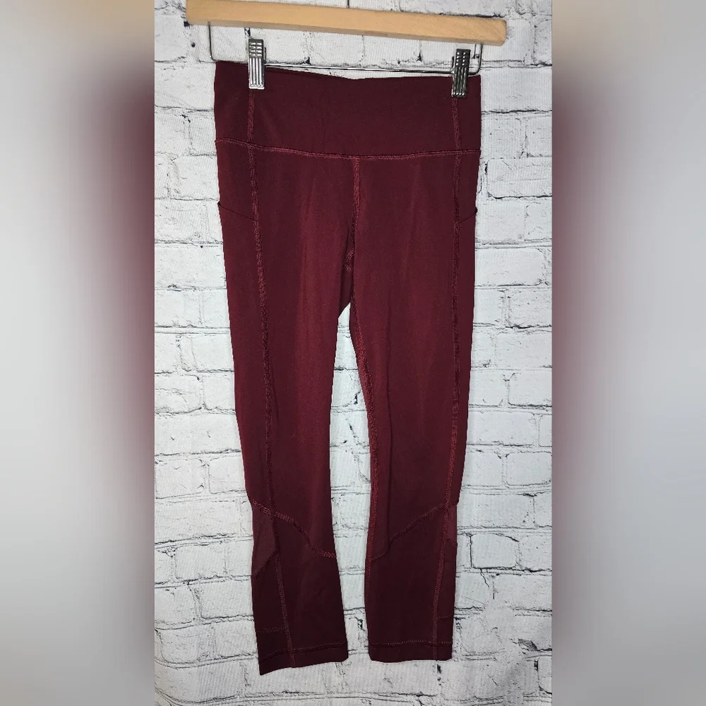 Lululemon Pace Rival Crop Size 2‎ Dark Adobe